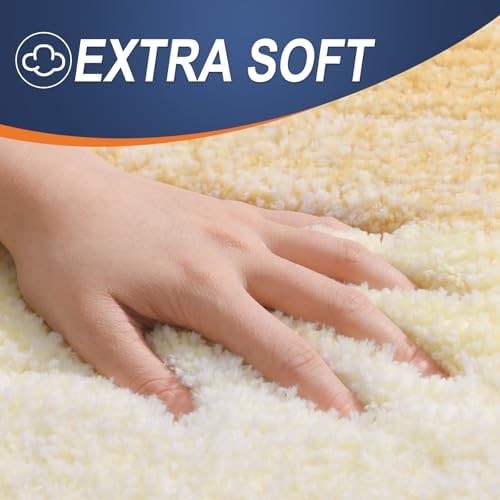 OLANLY Luxury Toilet Rugs U-Shaped 24x20, Soft Absorbent Microfiber Mat - Image 3