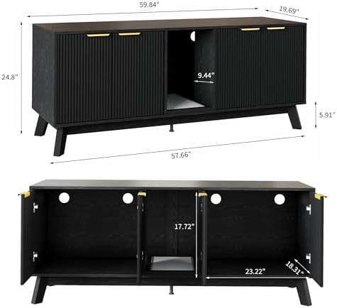 Cat Litter Box Furniture for 2 Cats - Image 3