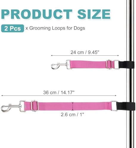 2Pcs Dog Grooming Loop, Adjustable - Image 2