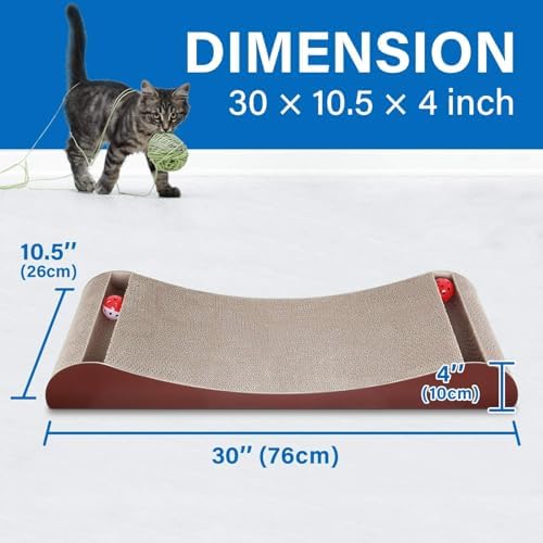 FluffyDream Cat Scratcher Cardboard, Scratching Pad House Bed Furniture - Image 2