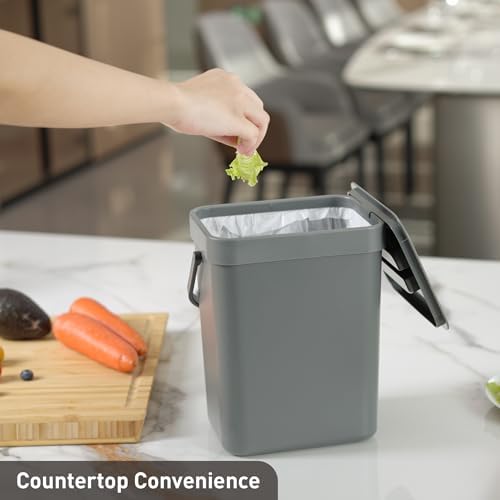 EKO Puro Mini Wall-Mounted Kitchen Trash Can - Image 5