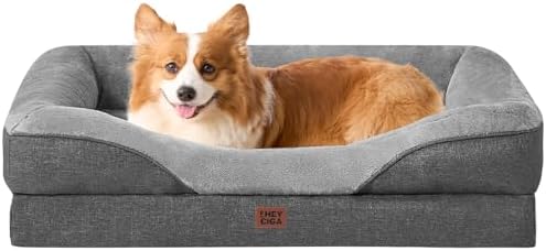 EHEYCIGA Orthopedic Dog Bed for Medium Dog, Memory Foam Dog Couch by EHEYCIGA