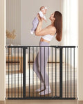 keny 36" Extra Tall Baby Gate for Stairs, Auto Close Dog Gate for Doorways by keny