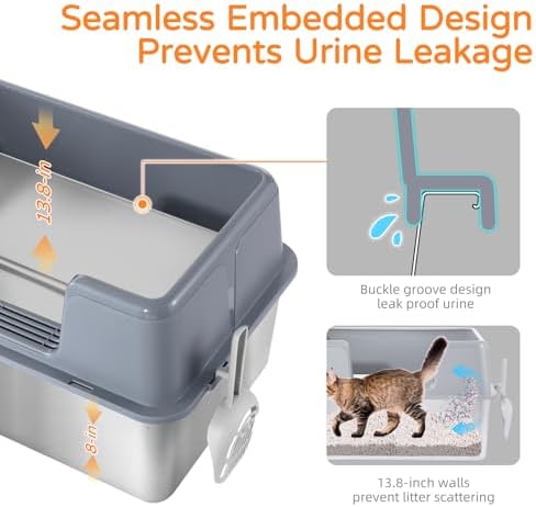 Stainless Steel Cat Litter Box - Image 3