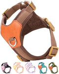Brown Medium Dog Harness for Medium Dogs, No Pull Dog Harness by SOLMOONY