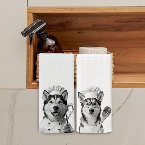 Dog Kitchen Towels Decor Set of 2 - Image 3