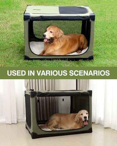 42 x 31 x 31 Inch Collapsible Soft Dog Crate - Image 5