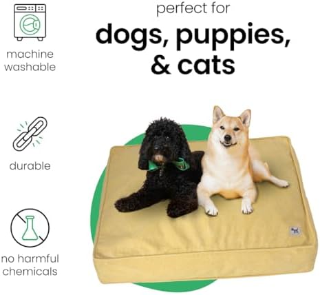 Molly Mutt Yellow Dog Bed Cover, Non-Toxic & 100% Cotton - Image 3