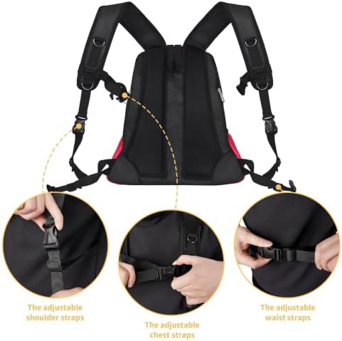 WOYYHO Pet Dog Carrier Backpack, Ventilated Mesh Small Dog Front Backpack - Image 6