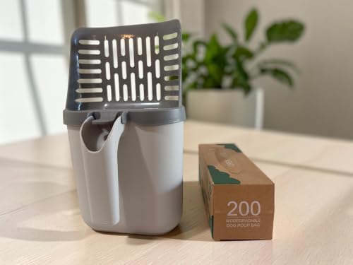 cat Waste Scoop with Holder bonus200 Poop Bags by Unknown
