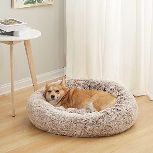 Bedfolks Calming Fluffy Donut Dog Bed - Image 2