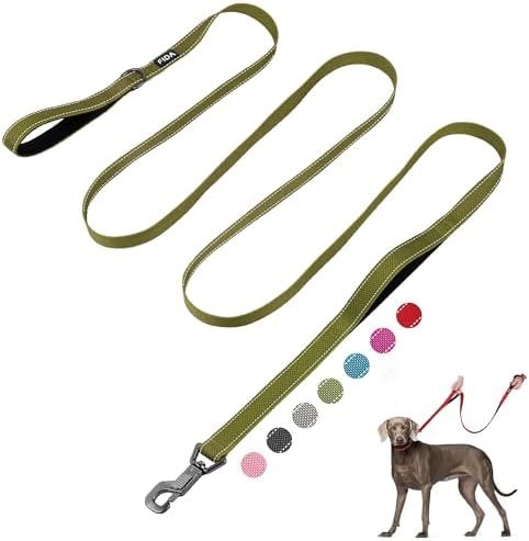 Fida 10 FT Heavy Duty Dog Leash, Dual Padded Handles by Fida