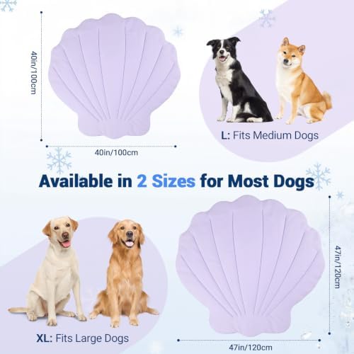 Q-Max>0.5 Dog Cooling Mat 40''×40'', Shell Purple - Image 4