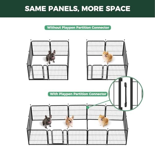 FXW Rollick Dog Playpen with Divider Connectors, 16 Panels - Image 3