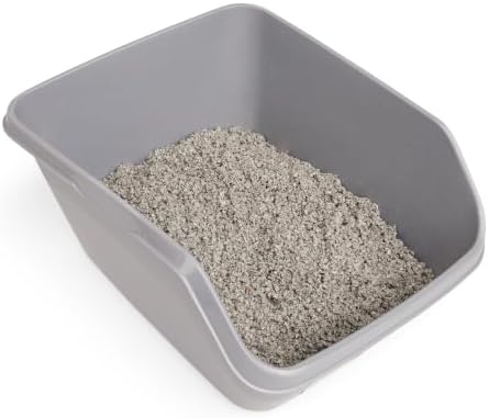 So Phresh by Petco Scatter Shield High-Back Litter Box Grey Large 18.5" L X 15" - Image 2