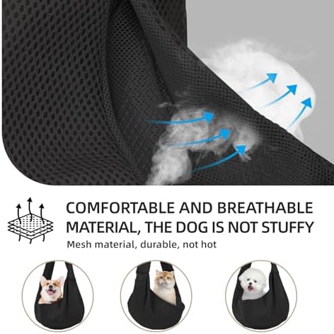 Dog and Cats Carrier Sling, Breathable Puppy Small Pet Carrier - Image 3
