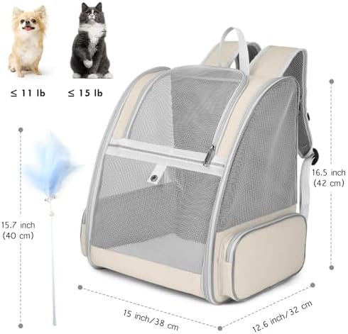Cat Backpack Carrier, Small Dog Carrier Backpack - Image 5