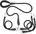 Heavy Duty 3 Dog Leash for Large Dogs No Tangle Detachable 360° Swivel Device by SONQUEEN