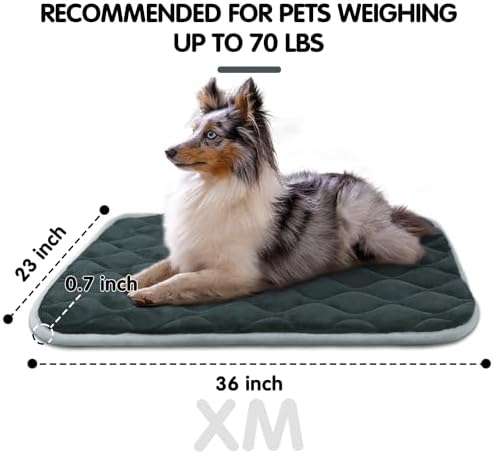 furrybaby Dog Bed Mat Crate Pad, Anti-Slip Bottom Machine Washable Pet Pad - Image 4