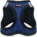 Voyager Step-in Plush Dog Vest Harness -Royal Blue Faux Leather by BestPetSuppliesLLC
