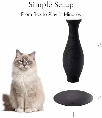 Furrytail 18'' Cat Scratching Post, Paper Rope Scratcher - Image 7