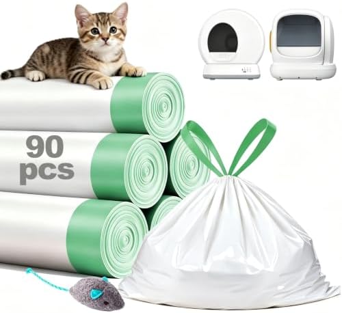 90 Count Cat Litter Bag Liners, Only Compatible by Unknown