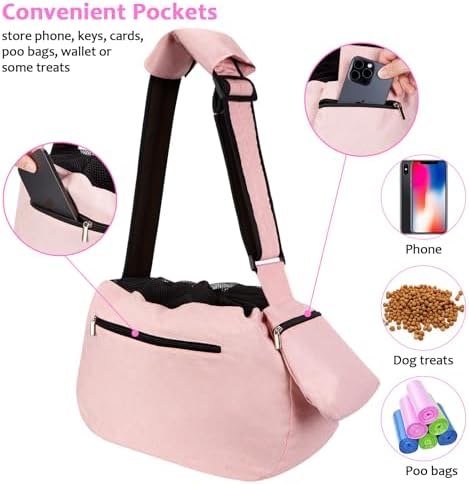 Ownpets XL Dog Sling 15-25lbs, Hands-Free Carrier - Image 3