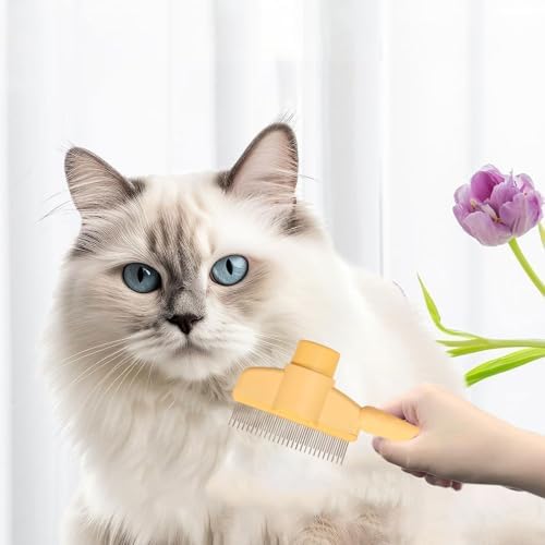 Dogs and Cats Comb with Release Button, Pet Hair Removal Tools with Safe - Image 6