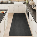 Mecko Bath Mat 24"x48", Ultra Thin Bathroom Rug fit Under Door Black by Mecko