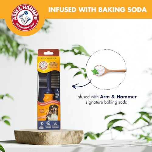 Arm & Hammer Deodorizing Dog Grooming Comb, Apple & Rose Scent - Image 4