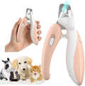 Cat Dog Pet Nail Clippers with Light, Llluminates Cat Dog Nails or Bloodline by Ginalaia