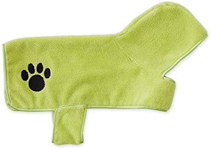 Bone Dry Pet Robe Collection, Embroidered Absorbent Microfiber Bath Robe - Image 2