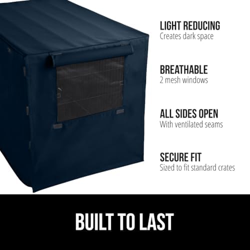 GORILLA GRIP Dog Crate Covers, Wire Kennel Topper, 30 in - Image 2