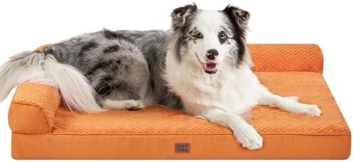 EHEYCIGA Memory Foam Dog Bed for Crate, L Plus Dog Bed by EHEYCIGA