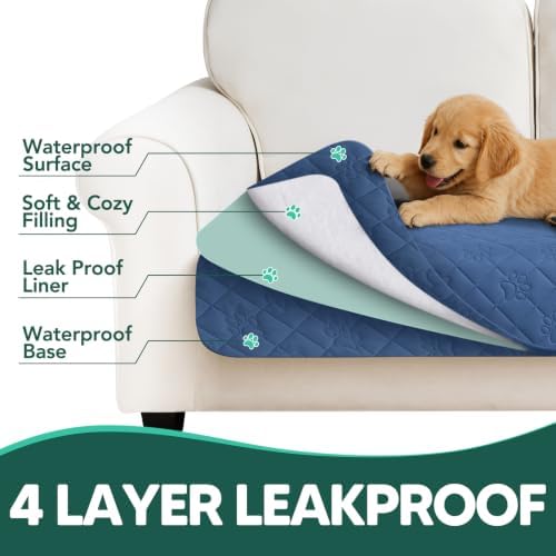 PAWFINITY Waterproof Bed Cover for Dogs, Pet Blanket for Mattress Washable - Image 6