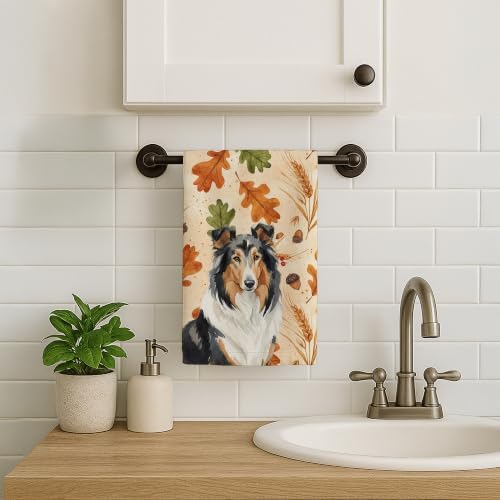 Caroline's Treasures Collie Dogs Kitchen Towel 15x25 in - Image 2