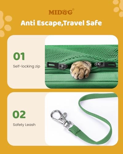 MIDOG Soft Cat Carrier Airline Approved, Expandable - Image 4