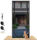 QWR Upgraded Pet Screen Door Fits Opening Door Up to 36"x84", Heavy Duty Cat by Unknown