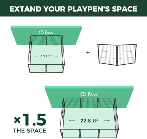 FXW 2 Add-on Wire Panels for AuraSpace Pro Dog Playpen - Image 2