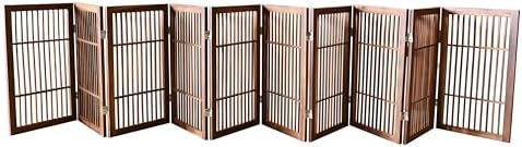 Urnporium Pet Dog Gate Freestanding, Strong Durable Folding Wooden Fence by Urnporium