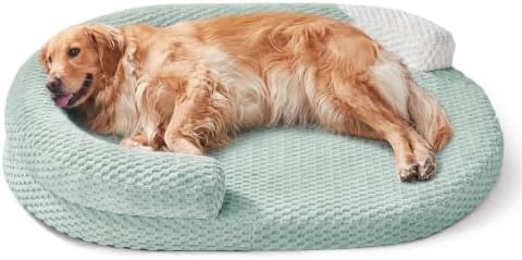 JOEJOY XXL Orthopedic Dog Beds, Extra Large Washable Waterproof Oval Dog Bed by JOEJOY