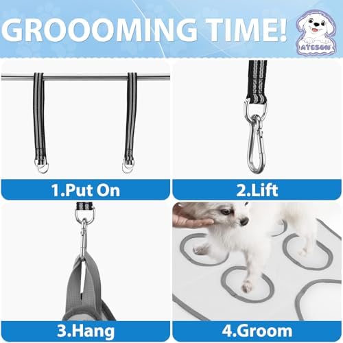 Pet Grooming Hammock Harness for Small Dogs & Cats Nail Trimming, Dog Sling for - Image 6