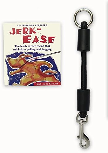BUNGEE DOG LEASH EXTENSION – Patented Shock Absorber Attachment Protects You by Jerk-Ease