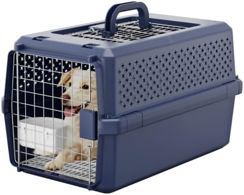 RIZZRAI Dog Carrier for Cats & Small Dogs: Airline-Friendly Travel Crate by RIZZARI