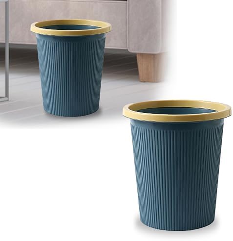 Bathroom Garbage Can, Lightweight Durable Striped Garbage Cans - Image 4
