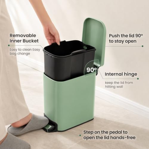 Cesun Small Bathroom Trash Can - Image 5