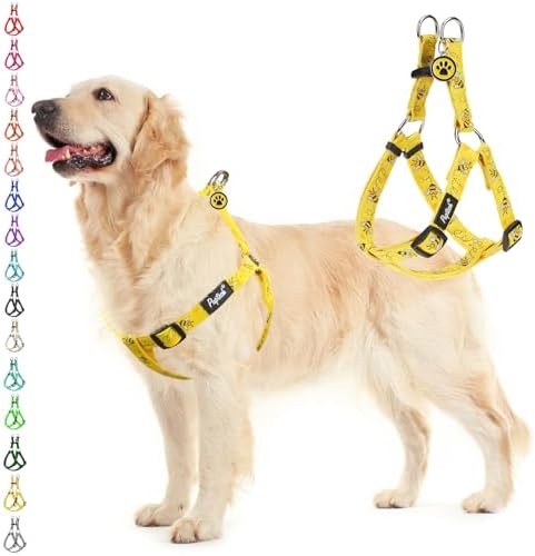 PUPTECK No Pull Dog Harness Large Sized Step-in Adjustable Puppy Vest by PUPTECK