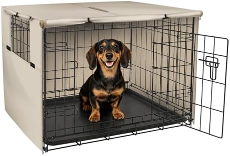Explore Land Dog Crate Cover, 24 inches, Light Tan by ExploreLand