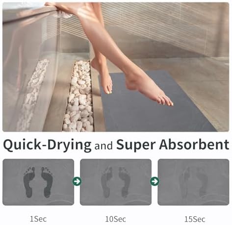XMarrat Extra Large Stone Bath Mat - Image 3