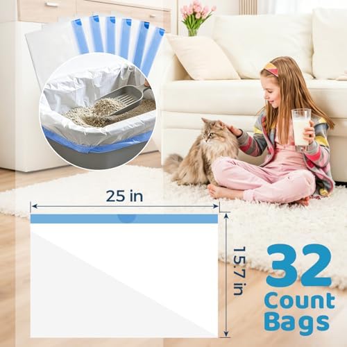 32 Count Cat Litter Box Robot 4 and 5 Waste Bags - Image 3